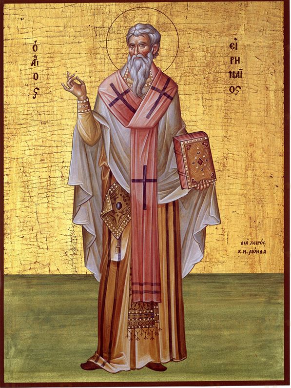 Ириней Лионский (Лугдунский)   (рукописная икона)
