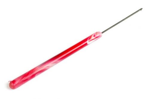 Крючок для вязания арт.ВОС С-90 D=1,0мм сталь цв.оксид с пласт.ручкой