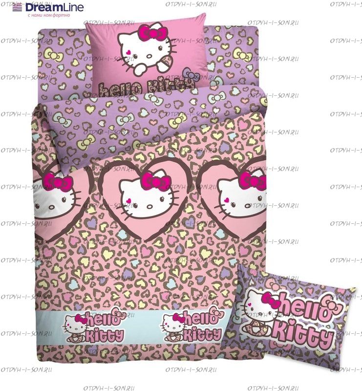 Постельное белье Hello Kitty Ранфорс DreamLine