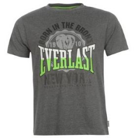 Футболка Everlast Classic T Shirt Mens Charcoal Marl EVTS017