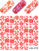 Слайдер - дизайн milv 415 красные (водные наклейки)