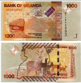 Уганда 1000 шиллингов 2013-2017 UNC