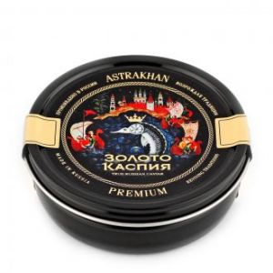 Осетровая черная икра Золото Каспия Астрахань Премиум - 500 г (Россия)