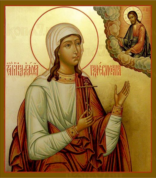 Агафия Панормская (рукописная икона)