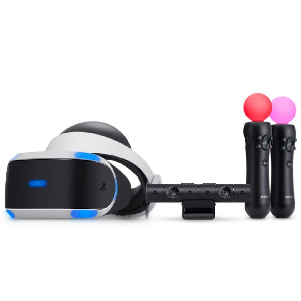 Sony PlayStation VR Шлем виртуальной реальности + Камера + 2 MOVE + Игра VR Worlds + Игра Gran Turismo Sport