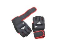 Перчатки с утяжелителями чёрные 0.5 кг Adidas Weighted Gloves ADWT-10702
