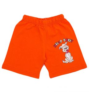 Оранжевые с принтом шорты для мальчика производства Узбекистан