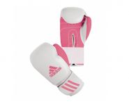 Перчатки боксёрские бело-розовые Response Adidas ADIBT01