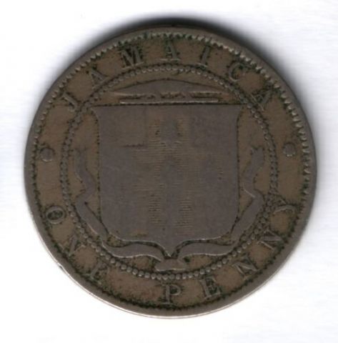 1 пенни 1893 г. Ямайка