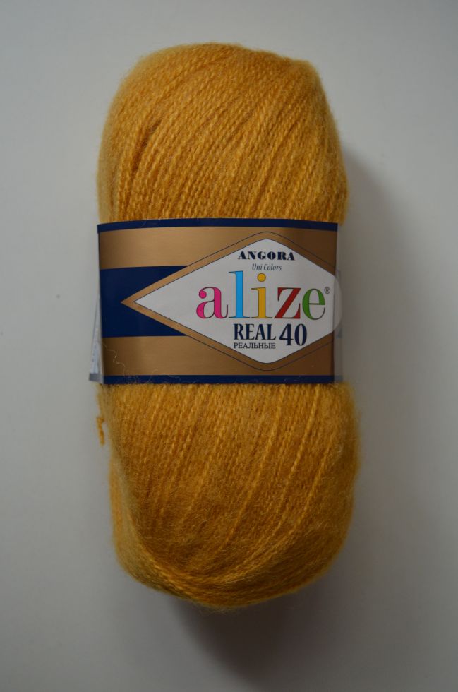 Angora Real 40 (Alize) 82-золотисто-желтый