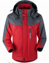 Зимняя куртка аляска мужская "Аранас" Красная