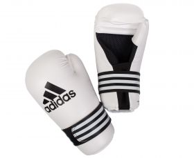 Перчатки полуконтакт белые Adidas Semi Contact Gloves ADIBFC01