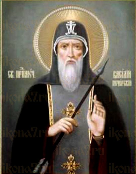 Василий Печерский (рукописная икона)