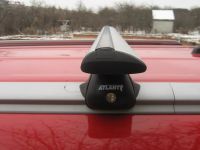 Багажник на крышу Kia Soul 2014-... с интегрированными рейлингами, Атлант, крыловидные дуги