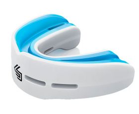 Капа двучелюстная бело-синяя Adidas Shock Doctor Nano Double 6702A