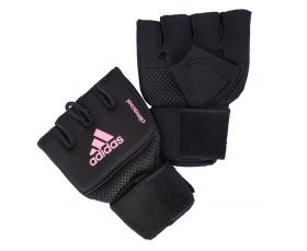 Накладки гелевые с бинтом 2м чёрно-розовые Adidas Quick Wrap Glove Mexican ADIBP013