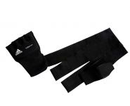Накладки гелевые с бинтом 2м чёрные Adidas Quick Wrap Glove Mexican ADIBP012