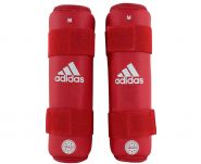 Защита голени красная Adidas Wako Kickboxing Shin Guards ADIWAKOSG01