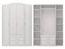 Шкаф "Виктория" 4-х дверный без зеркала (мод.2) Белый глянец