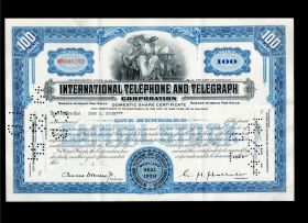 Акция США - International Telephone And Telegraph Corporation