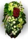 Элитный траурный венок из живых цветов №17, РАЗМЕР 100см,120см,140см,170см