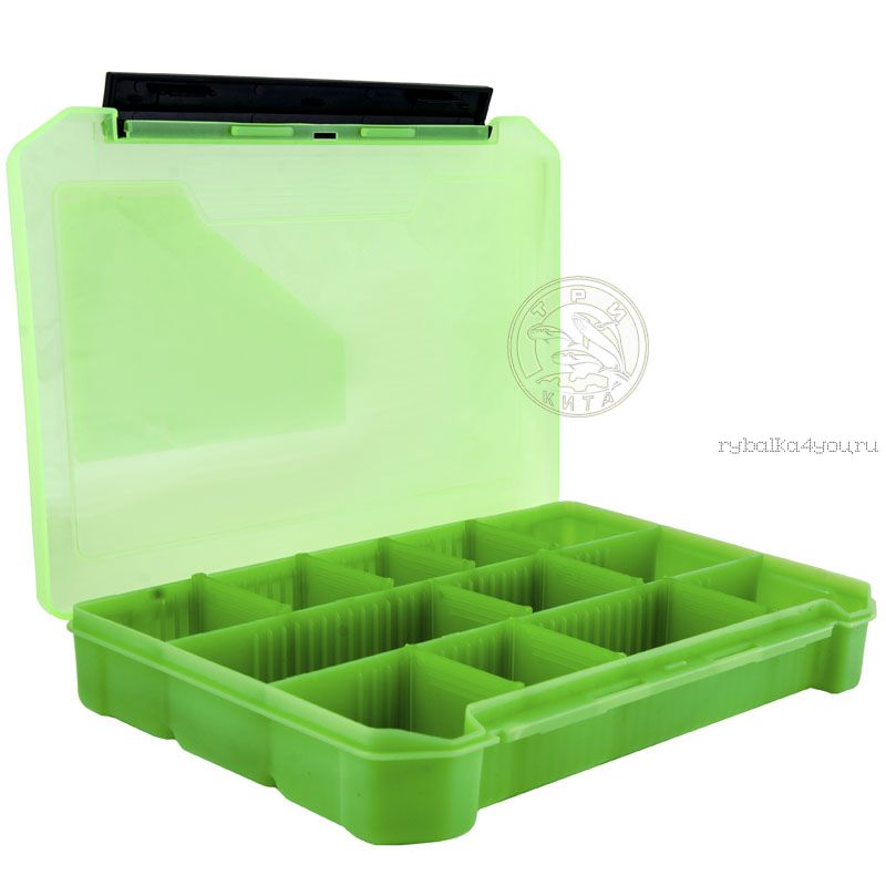 Коробка ТриКита для приманок КДП-3 зеленая (270х175х40)