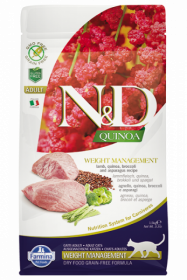 N&D Cat Quinoa Weight Management Lamb (ягненок, киноа, брокколи и спаржа. Контроль веса)