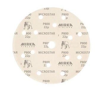 Mirka POLARSTAR. Шлифовальный мат на плёночной синтетической основе "липучка" 150мм P1200, (упаковка 50 шт.)