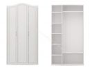 Шкаф для одежды "Виктория" 3-х дверный (без зеркала) Белый глянец мод.9