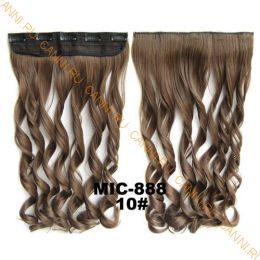 Искусственные термостойкие волосы на заколках на трессе волнистые №010 (55 см) - 1 тресса, 100 гр.