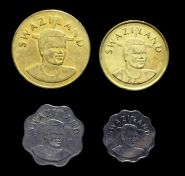 Свазиленд набор 4 монеты 5, 10  центов, 2, 5 эмалангени