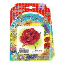 Набор для изготовления цветка из бисера «Алая роза»