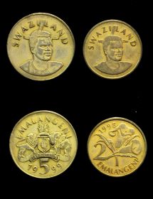 Свазиленд набор 2 монеты 2, 5 эмалангени