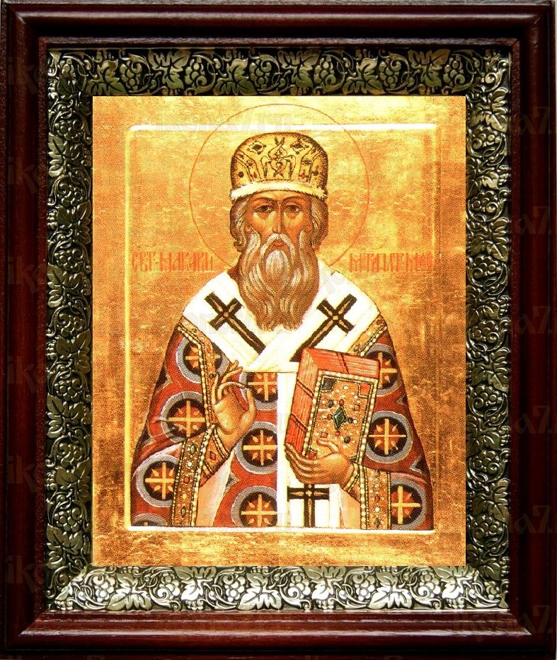 Макарий, митрополит Московский (19х22), темный киот