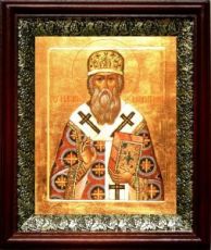 Макарий, митрополит Московский (19х22), темный киот