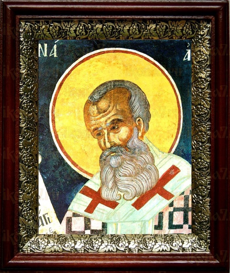 Митрофан Константинопольский (19х22), темный киот