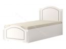Кровать Виктория одинарная 90*200 см с латами (20)  Белый глянец