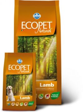 Ecopet Natural Lamb Adult (Экопет Нэчурал для взрослых собак с ягненком) 12 кг
