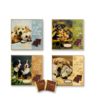 Подарочный набор Собачки с плитками шоколада Gunthart (Германия) арт 6725