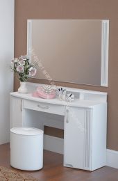 Стол туалетный с Надстройкой к столу и Зеркалом.  Мод.06 + 11+ 07