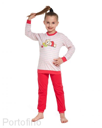 594-76 Пижама для девочки длинный рукав Cornette