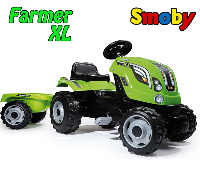 Трактор педальный XL с прицепом Smoby 710111