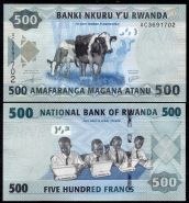 Руанда - 500 Франков 2013 UNC