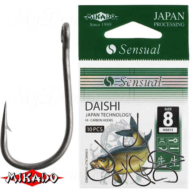 Крючки Mikado SENSUAL - DAISHI № 10 BN (с ушком) уп.=10 шт., упак