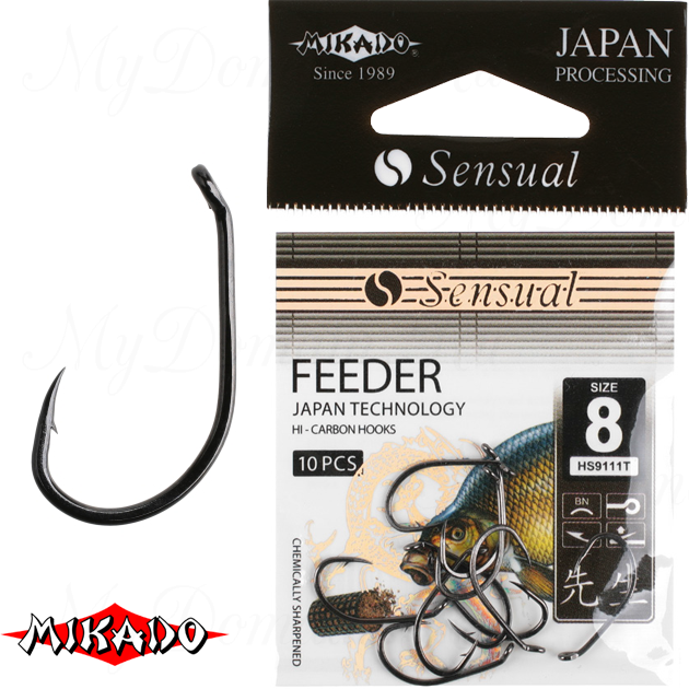 Крючки Mikado SENSUAL - FEEDER № 10 BN (с ушком) уп.=10 шт., упак