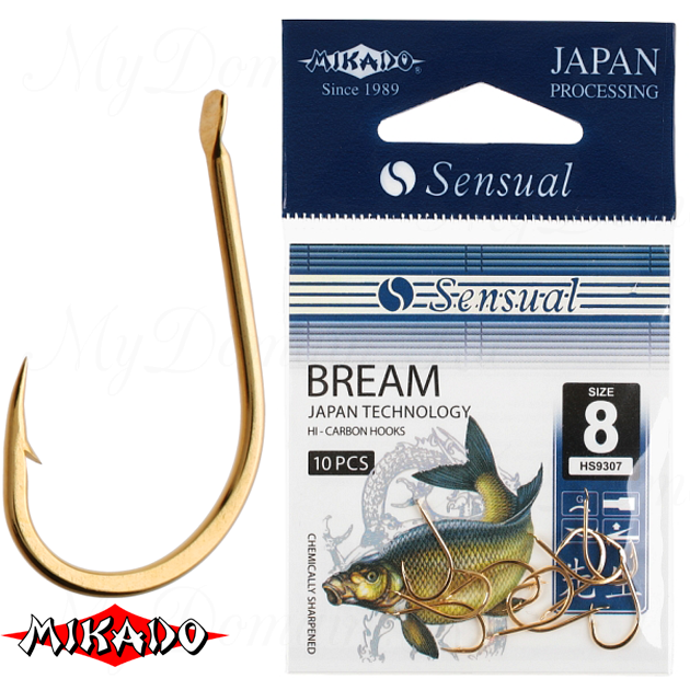 Крючки Mikado SENSUAL - BREAM № 10 BN (с лопаткой) уп.=10 шт., упак