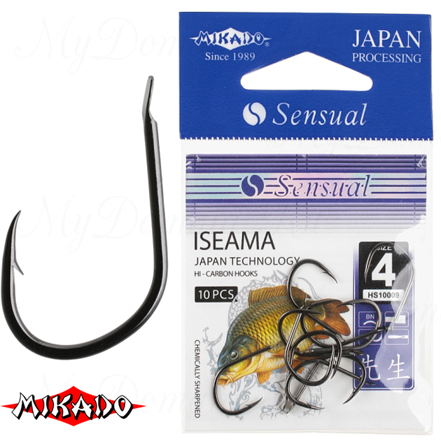 Крючки Mikado SENSUAL - ISEAMA № 1 BN (с лопаткой) уп.=10 шт., упак