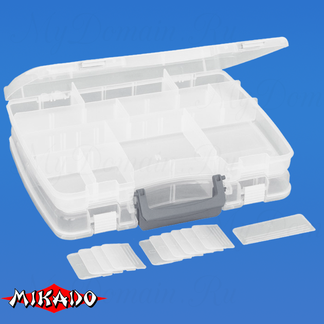 Коробка рыболова Mikado двухсторонняя UAC-C002 (38 x 28 x 10 см.), шт