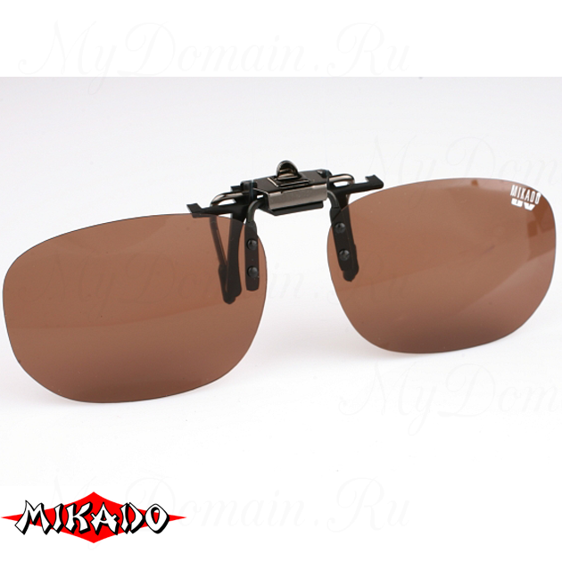 Насадка на очки поляризационная Mikado CPON-BR (коричневые линзы), шт