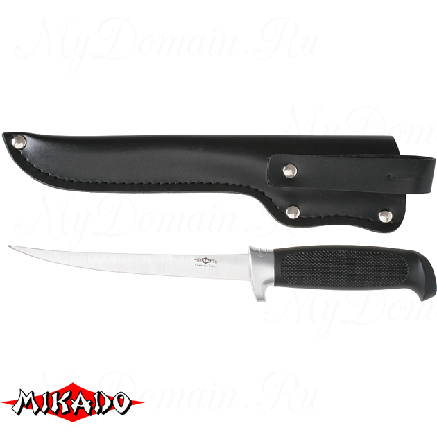 Нож рыболовный Mikado (лезвие 15 см.) AMN-60012, шт